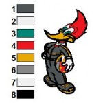 Woody Woodpecker 17 Embroidery Design